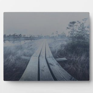 Placa Expositora Paisaje de oscilación de niebla