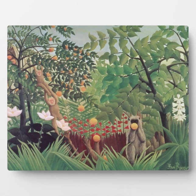 Placa Expositora Paisaje exótico, 1910 (Frente)