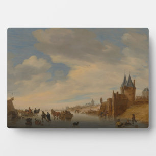 Placa Expositora Paisaje invernal en Arnhem 1653