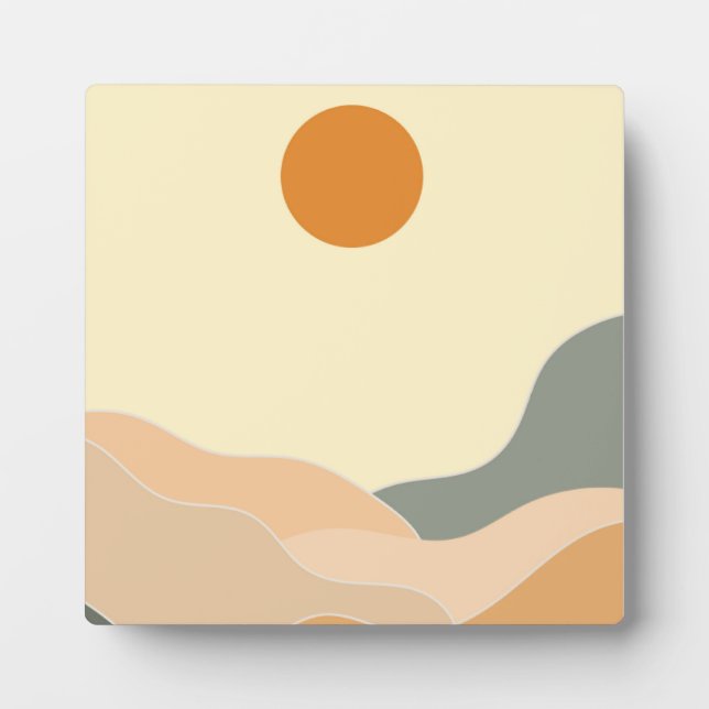 Placa Expositora Paisaje moderno (Frente)