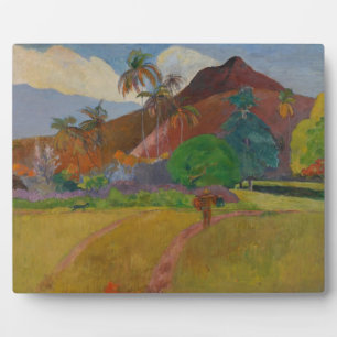 Placa Expositora Paisaje tahitiano, 1891 (aceite sobre lienzo)