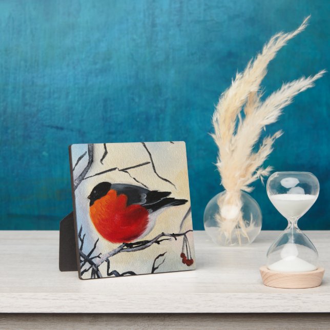 Placa Expositora Pájaro rojo (in situ)