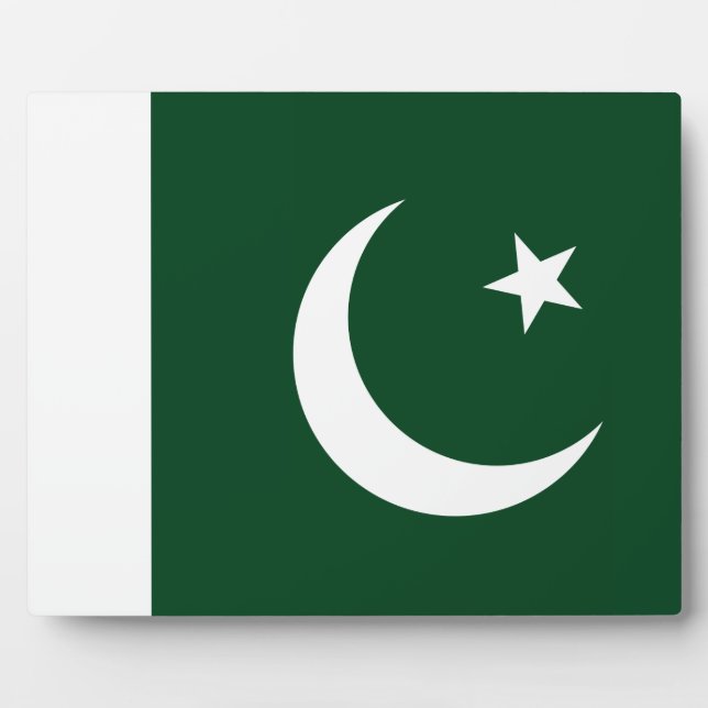 Placa Expositora Pakistán - Bandera paquistaní (Frente)