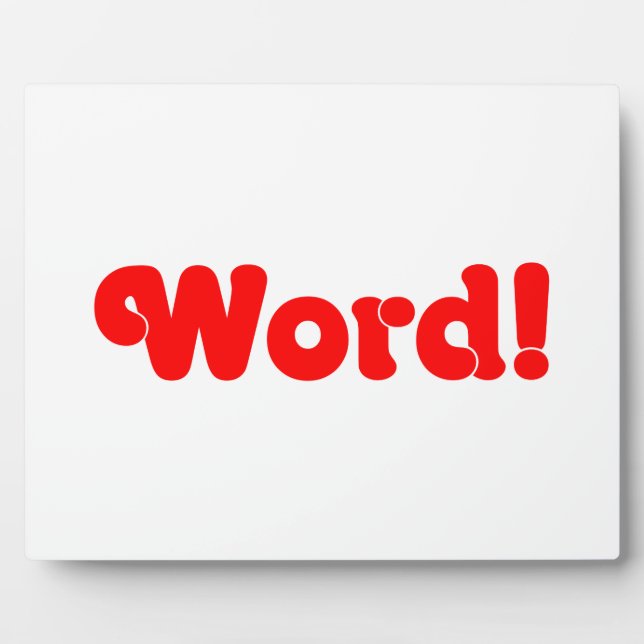 Placa Expositora ¡Palabra! (Frente)