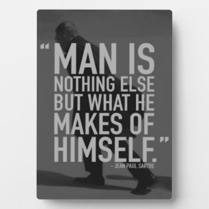 Placa Expositora Palabras motivacionales - El hombre es lo que se h