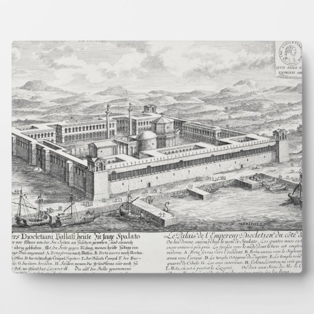 Placa Expositora Palacio de Diocleciano (245-313), Split, Yugoslavi (Frente)