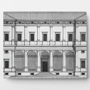 Placa Expositora Palazzo Chigi en el Lungara, Roma, de 'Palazzi