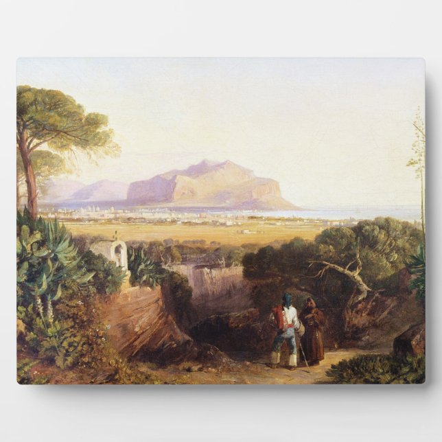 Placa Expositora Palermo, Sicilia, 1847 (aceite sobre lienzo) (Frente)