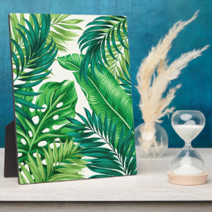Placa Expositora Palm tropical verde Banana Monstera hojas