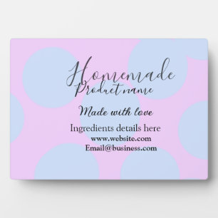 Placa Expositora Panadería casera hecha con amor agregar texto siti