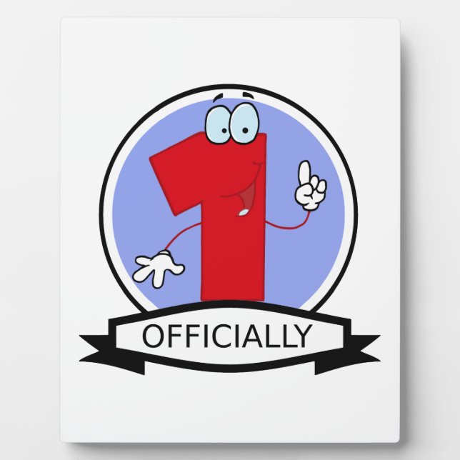 Placa Expositora Pancarta oficial de cumpleaños 1 (Frente)