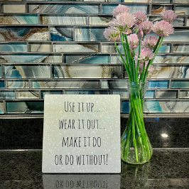 Placa Expositora Pantalla de presupuesto Inspirador "Use Up"