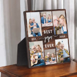 Placa Expositora Papá Abuelo Abuelos Abuelos Collage de fotos de ma<br><div class="desc">Celebra el vínculo especial entre papá y sus nietos con nuestra placa "Collage de fotos de nietos de papá". Esta placa personalizada exhibe maravillosamente una colección de preciadas fotos, capturando momentos y recuerdos preciosos compartidos entre papá y sus queridos nietos. El sincero título de "Papa", que ostenta de forma destacada,...</div>