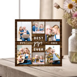 Placa Expositora Papá Abuelo Abuelos Abuelos Collage de fotos de ma<br><div class="desc">Celebra el vínculo especial entre papá y sus nietos con nuestra placa "Collage de fotos de nietos de papá". Esta placa personalizada exhibe maravillosamente una colección de preciadas fotos, capturando momentos y recuerdos preciosos compartidos entre papá y sus queridos nietos. El sincero título de "Papa", que ostenta de forma destacada,...</div>