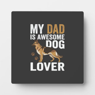 Placa Expositora Papá Amante De Perros Es Increíble