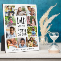 Papá dice 10 Collages de fotos de tipografía moder