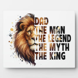 Placa Expositora Papá: El hombre, el mito, la leyenda