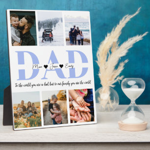 Placa Expositora Papá, eres la foto del mundo