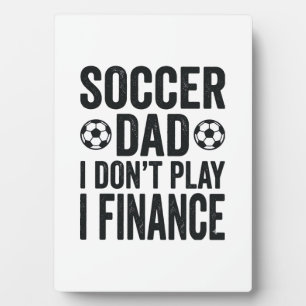 Placa Expositora Papá Fútbol No Juego Financio Camiseta Vintage_