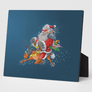 Placa Expositora Papá Noel enojado