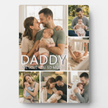 Papa Te Amamos Tanto Colaje de 6 Fotos Personaliza