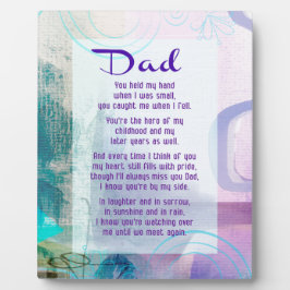 Placa Expositora Papá, Te Paraste A Mi Lado - Solidaridad