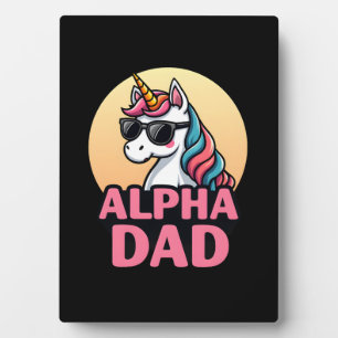 Placa Expositora Papá Unicornio Divertido Laufey Hombres Día del Pa