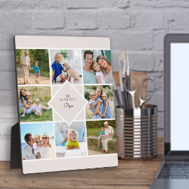 Placa Expositora Papa We Love You 8 Cream Plaque