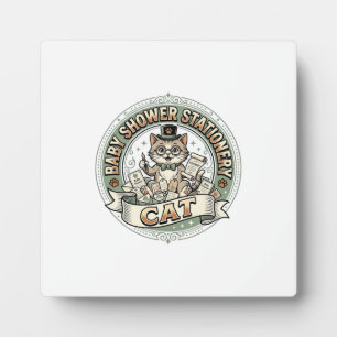 Placa Expositora Papel de regalo para baby shower de gato 
