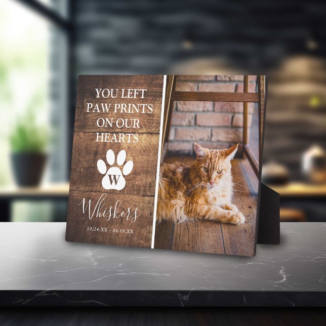 Placa Expositora Papel personalizado y rústico para imprimir gato e (Subido por el creador)