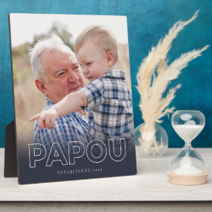 Placa Expositora "Papou" Año de establecimiento   Foto del Día del 