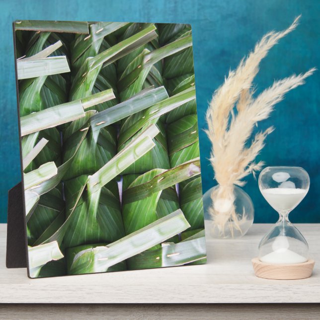 Placa Expositora Paquetes de hojas de plátano envueltos (Lado)