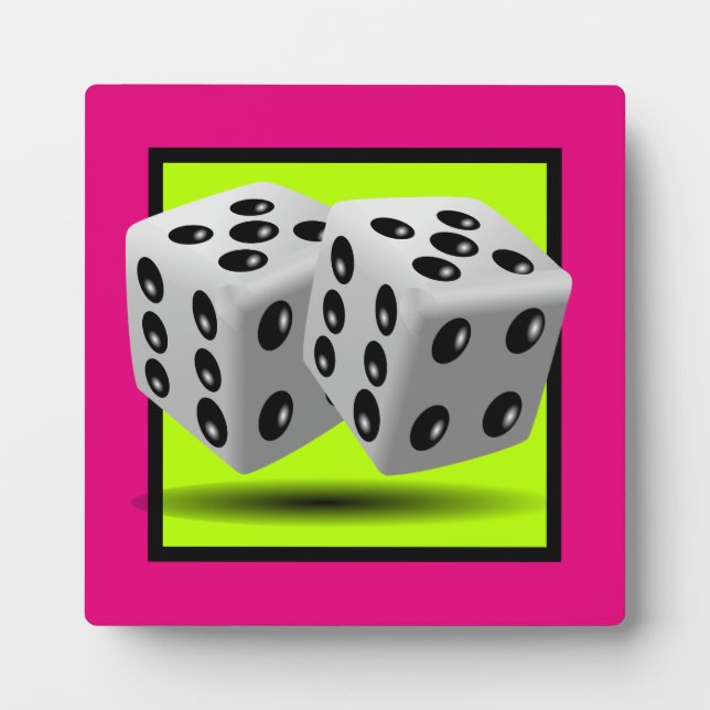 Placa Expositora Par de dados (Frente)