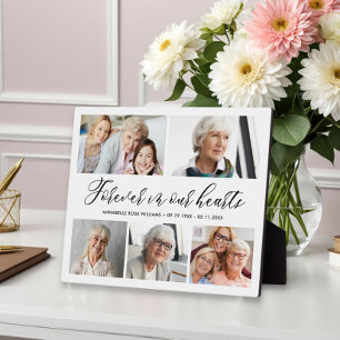 Placa Expositora Para Siempre En Nuestro Corazón Collage de fotos P