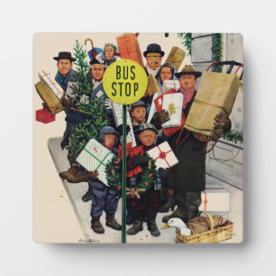 Placa Expositora Parada de autobús en los Navidades