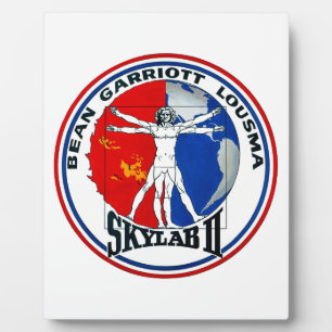 Placa Expositora Parche de misión Skylab 2