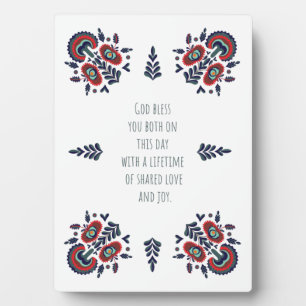 Placa Expositora Pareja boda, Bendición De Recién Llegada, gif De C