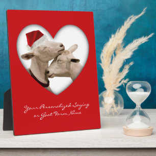 Placa Expositora Pareja de cabra de Navidades pequeños