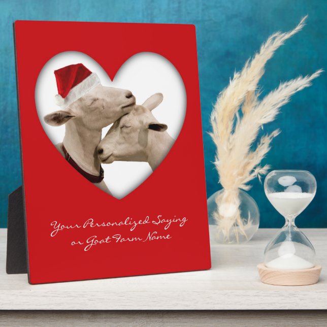 Placa Expositora Pareja de cabra de Navidades pequeños (Lado)