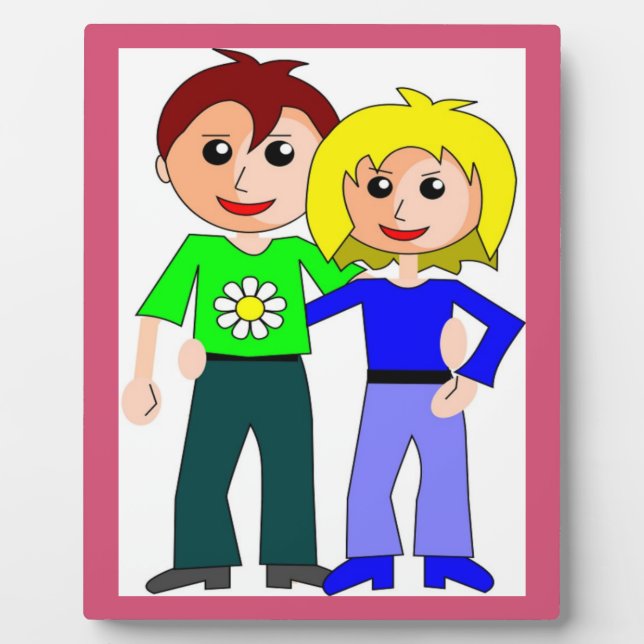 PLACA EXPOSITORA PAREJA MÁS CORTA (Frente)