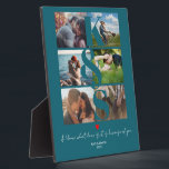Placa Expositora Parejas Personalizadas Foto Amor Monogramado<br><div class="desc">Parejas Personalizadas Foto Amor Monogramado</div>