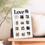 Placa Expositora Parejas Personalizadas Modernas Foto Aniversario d<br><div class="desc">Parejas modernas personalizadas Foto placa de Aniversario de la Historia de Amor</div>