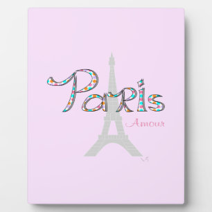 Placa Expositora PARIS Amour con Torre Eiffel
