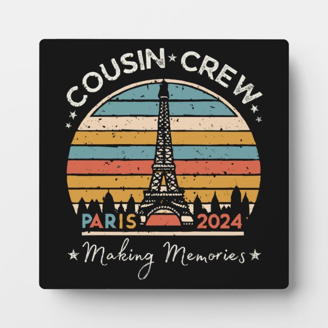Placa Expositora París Francia Creando Recuerdos 2024 (Frente)