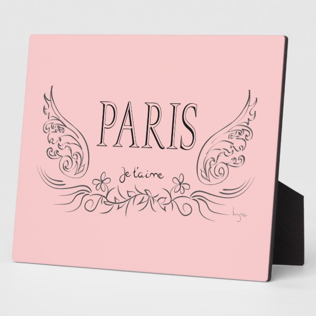 Placa Expositora PARIS Je t'aime (te amo) (Lado)
