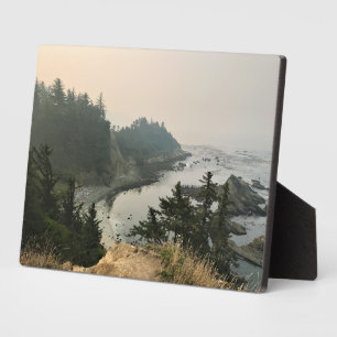 Placa Expositora Parque Estatal Cape Arago, Costa de Oregón