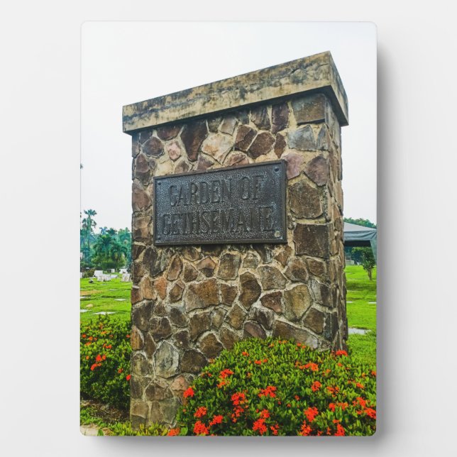 Placa Expositora Parque Jardín de Getsemaní (Frente)