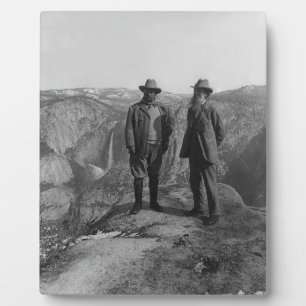 Placa Expositora Parque nacional John Muir Teddy Roosevelt Yosemite