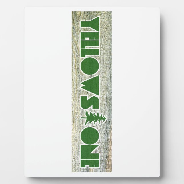 Placa Expositora Parque nacional Yellowstone (Frente)