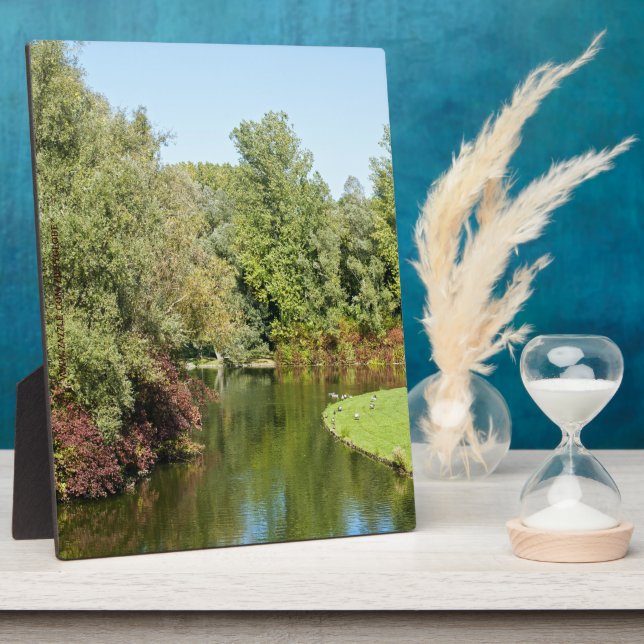 Placa Expositora Parque Rheinaue Plaque (Lado)